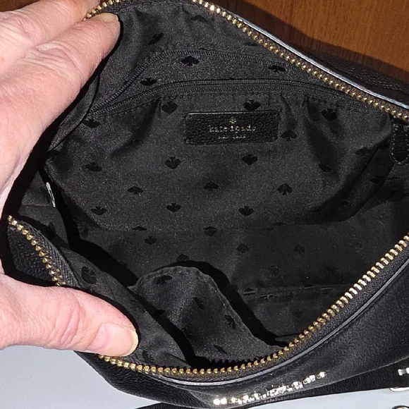 Kate Spade Black Pebbled Leather Crossbody with 2 Different Straps - Picture 11 of 16